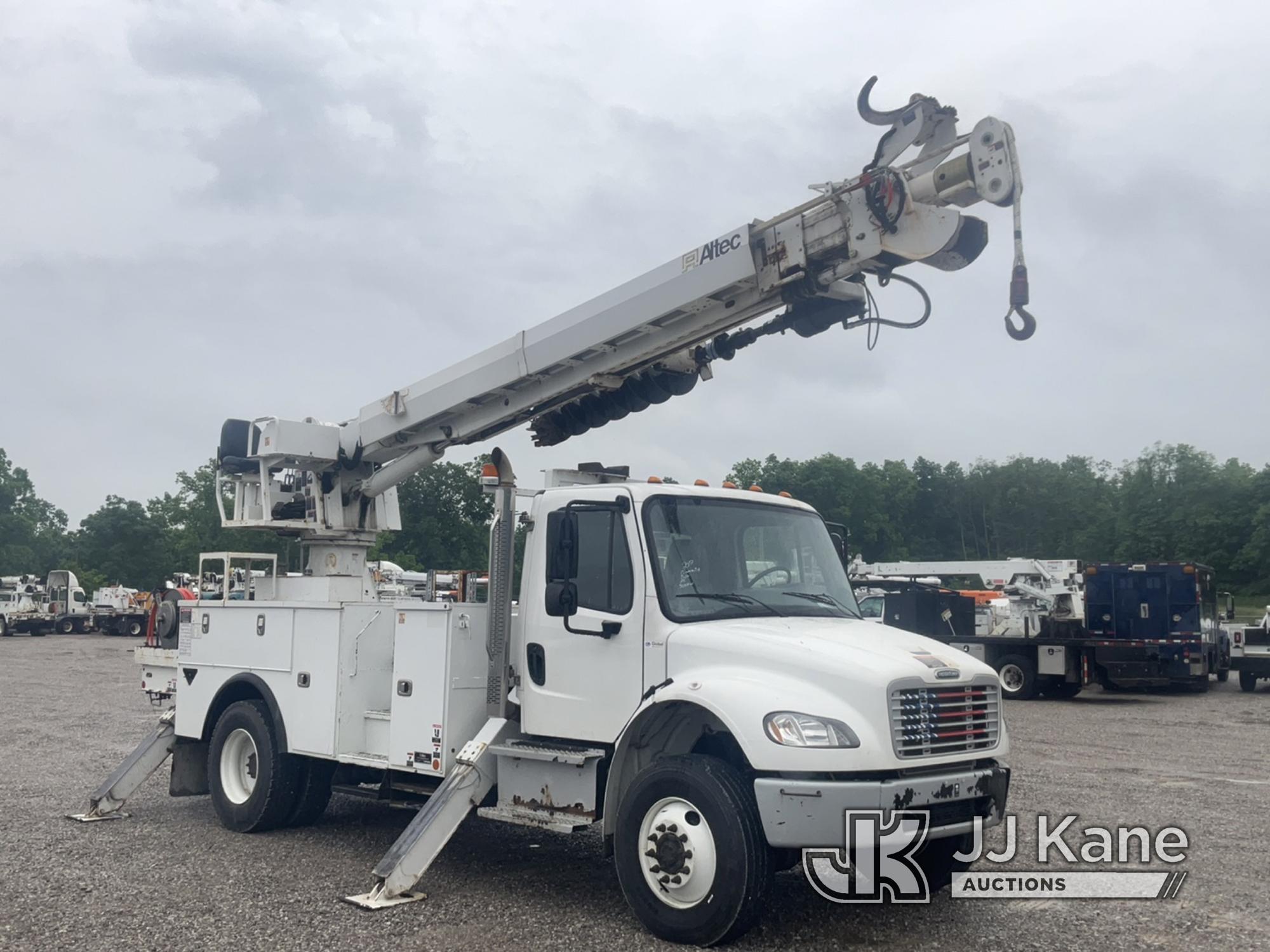 (Verona, KY) Altec DC47TR, Digger Derrick rear mounted on 2017 Freightliner M2 106 4x4 Utility Truck