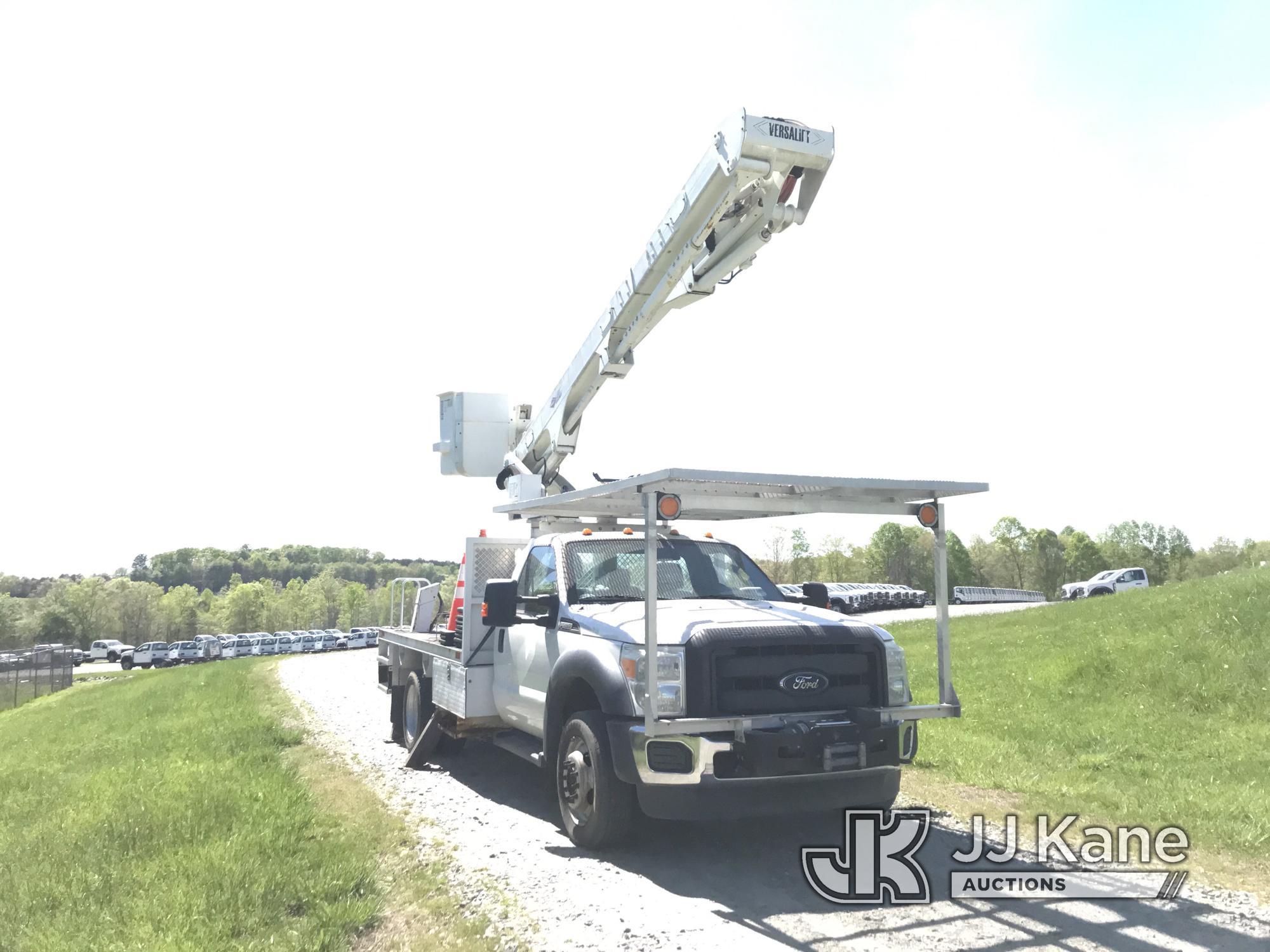 (Mount Airy, NC) Versalift VST-52I, Articulating & Telescopic Bucket Truck center mounted on 2016 Fo