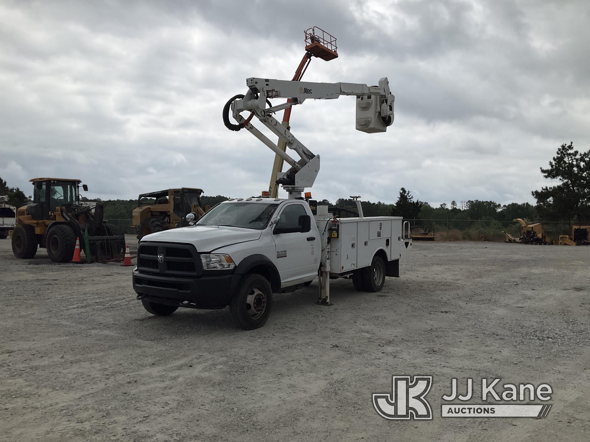 (Villa Rica, GA) Altec AT37G, Articulating & Telescopic Bucket Truck mounted behind cab on 2013 Ram