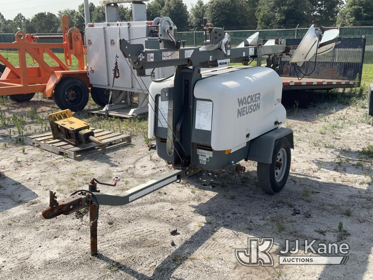 (Bowling Green, FL) 2017 Wacker Neuson LTN-6 Portable Light Tower, trailer mtd No Title) (Moves, and