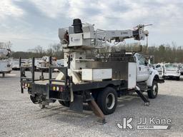 (Verona, KY) Telelect Commander C4045, Digger Derrick rear mounted on 2007 Ford F750 4x4 Flatbed/Uti