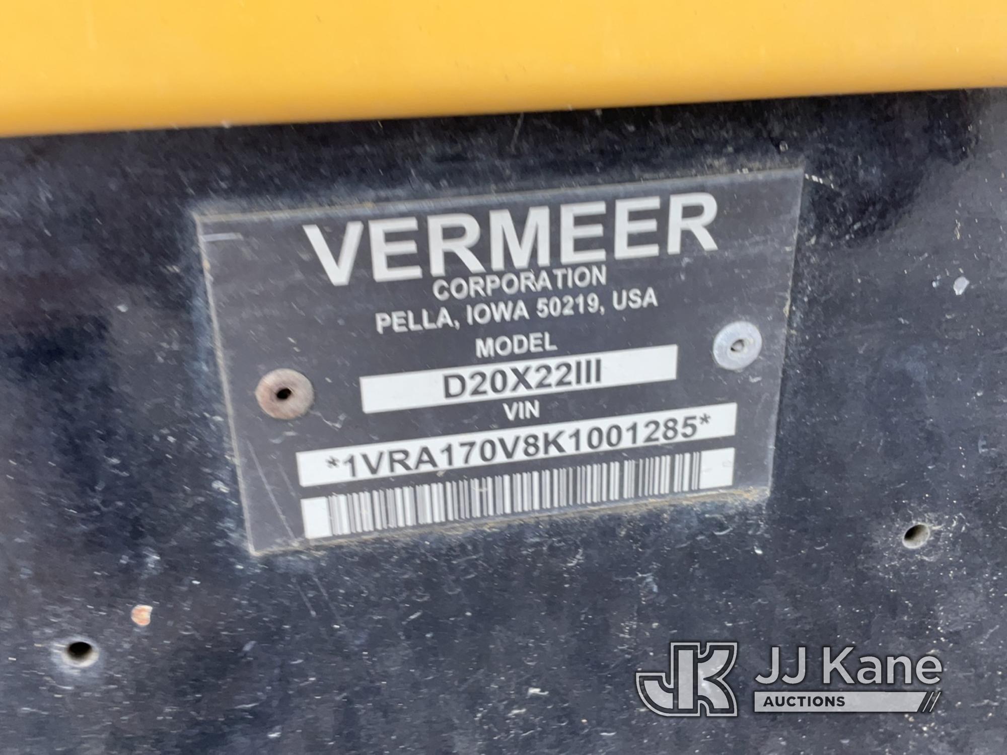 (Verona, KY) 2019 Vermeer Corporation D20x22 Series III Directional Boring Machine Runs, Moves & Ope