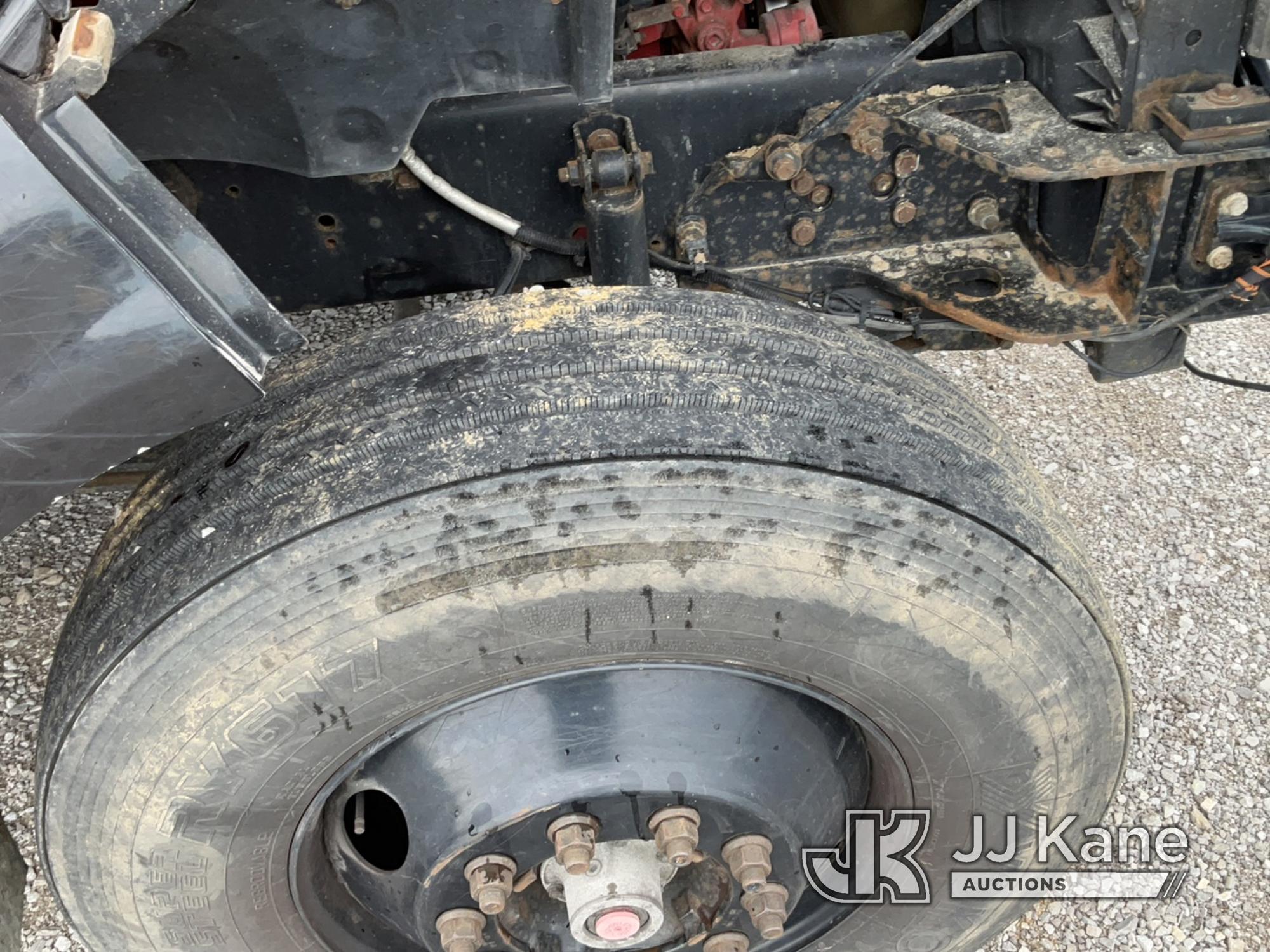 (Verona, KY) Altec LR756, Over-Center Bucket Truck mounted behind cab on 2013 Ford F750 Chipper Dump