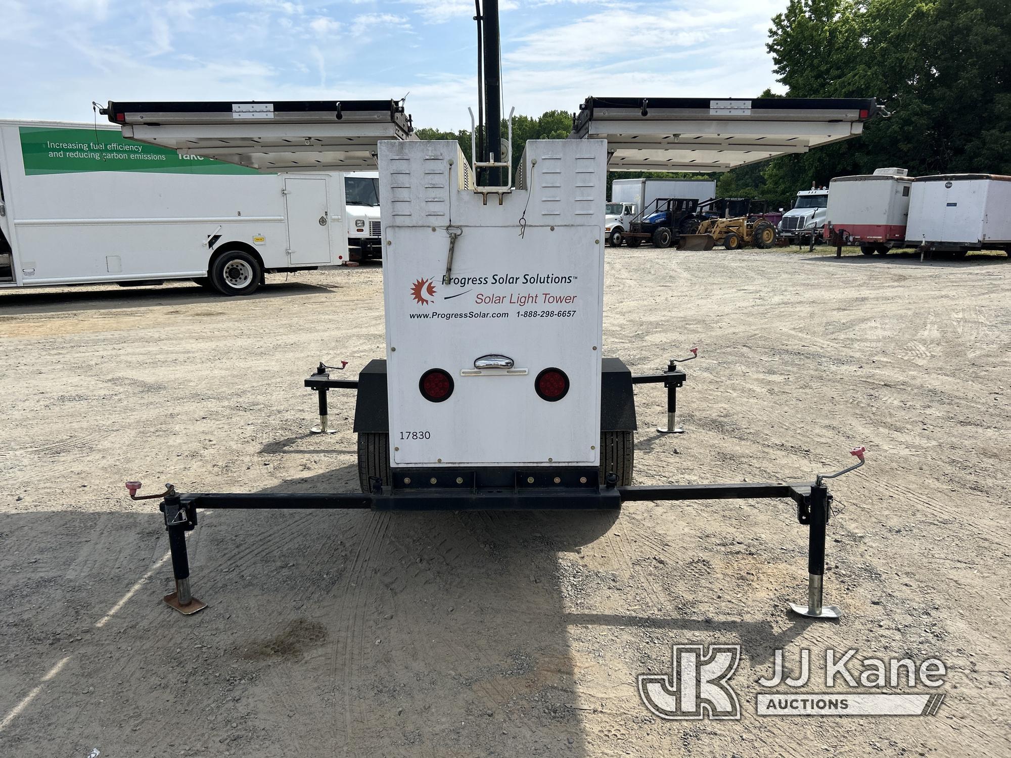 (Charlotte, NC) 2014 Progress Solar Solutions SLT 1200 Portable Light Tower Duke Unit) (Runs, Lights