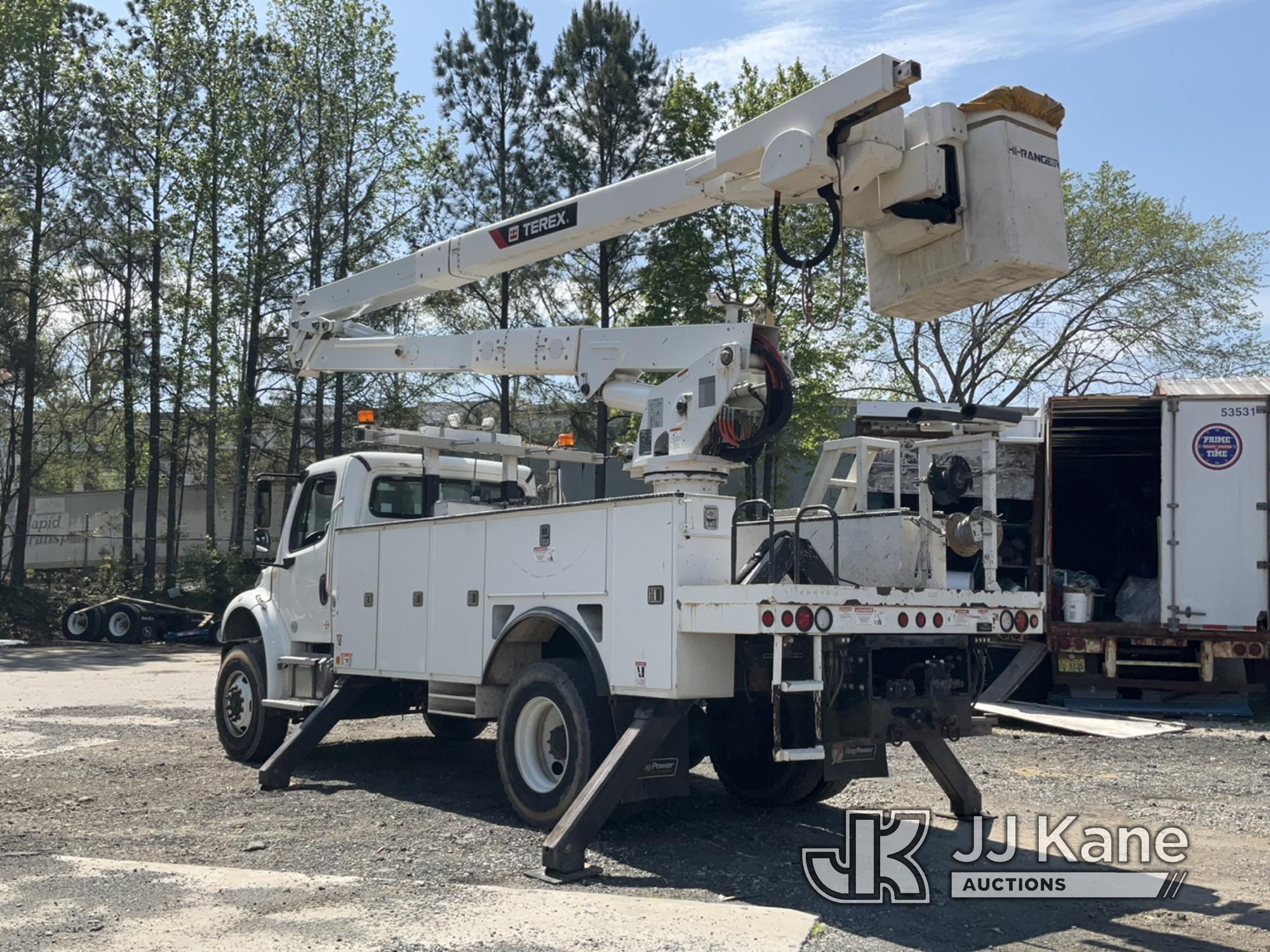 (Charlotte, NC) HiRanger TC55-MH, Material Handling Bucket Truck rear mounted on 2019 Freightliner M