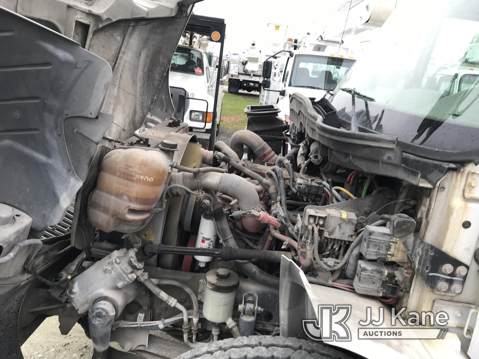 (Mount Airy, NC) Altec DC47-TR, Digger Derrick rear mounted on 2016 International 4300 Utility Truck