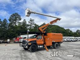 (Chester, VA) Altec LR756, Over-Center Bucket Truck mounted behind cab on 2015 Ford F750 Chipper Dum