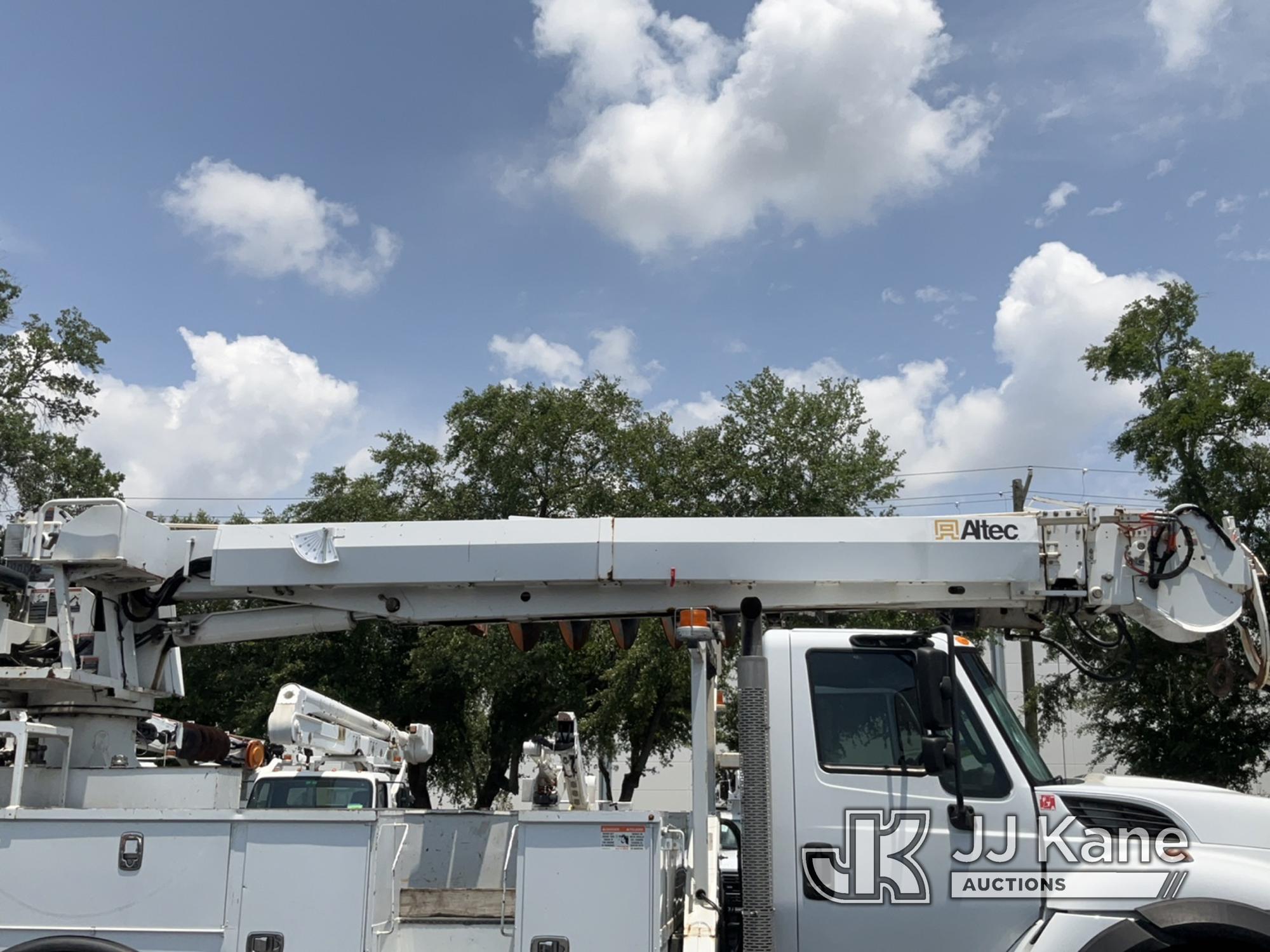 (Tampa, FL) Altec DC47-TR, Digger Derrick rear mounted on 2017 International 7300 4x4 Utility Truck