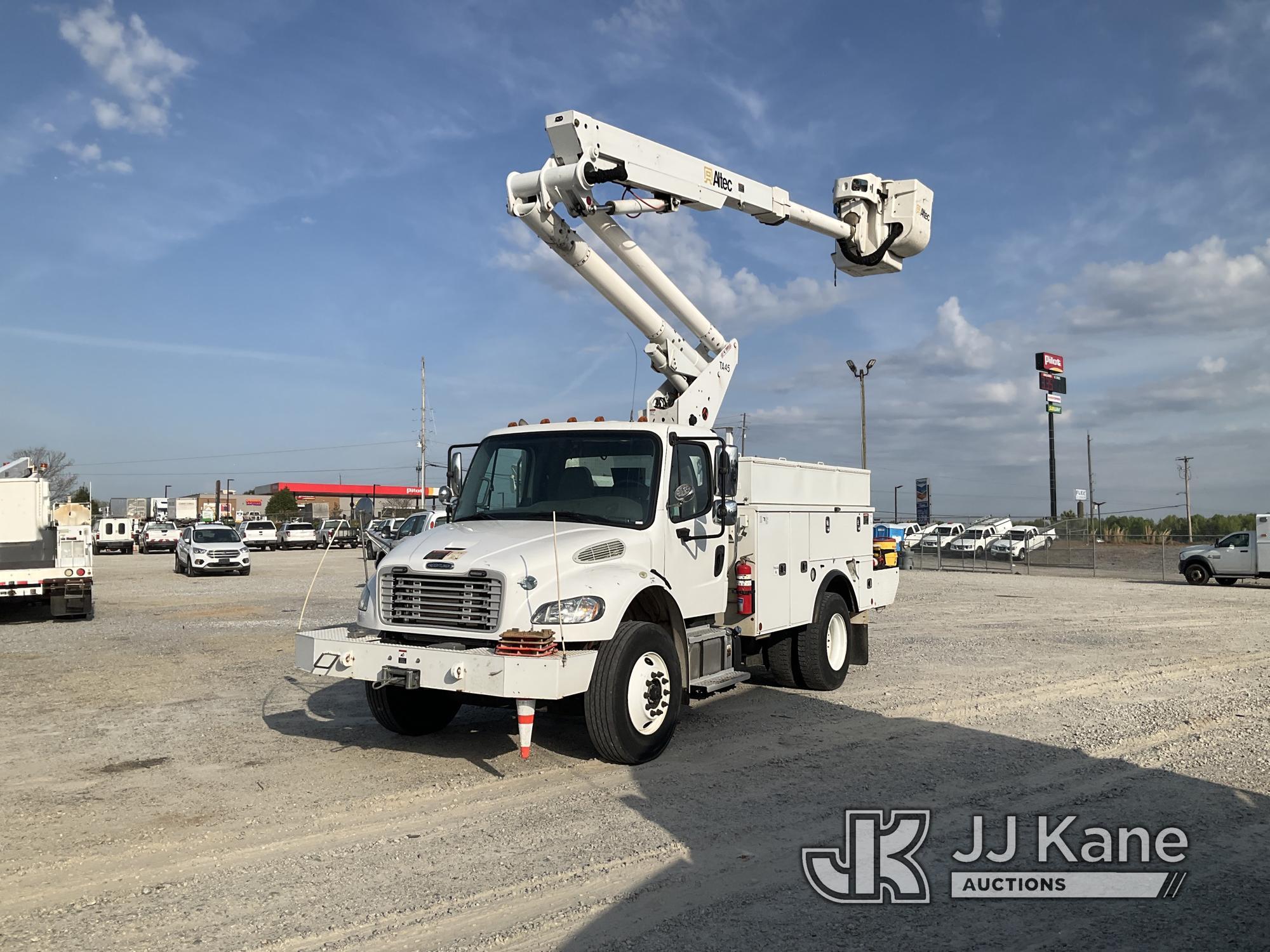 (Villa Rica, GA) Altec TA45P, Articulating & Telescopic Bucket Truck mounted behind cab on 2018 Frei