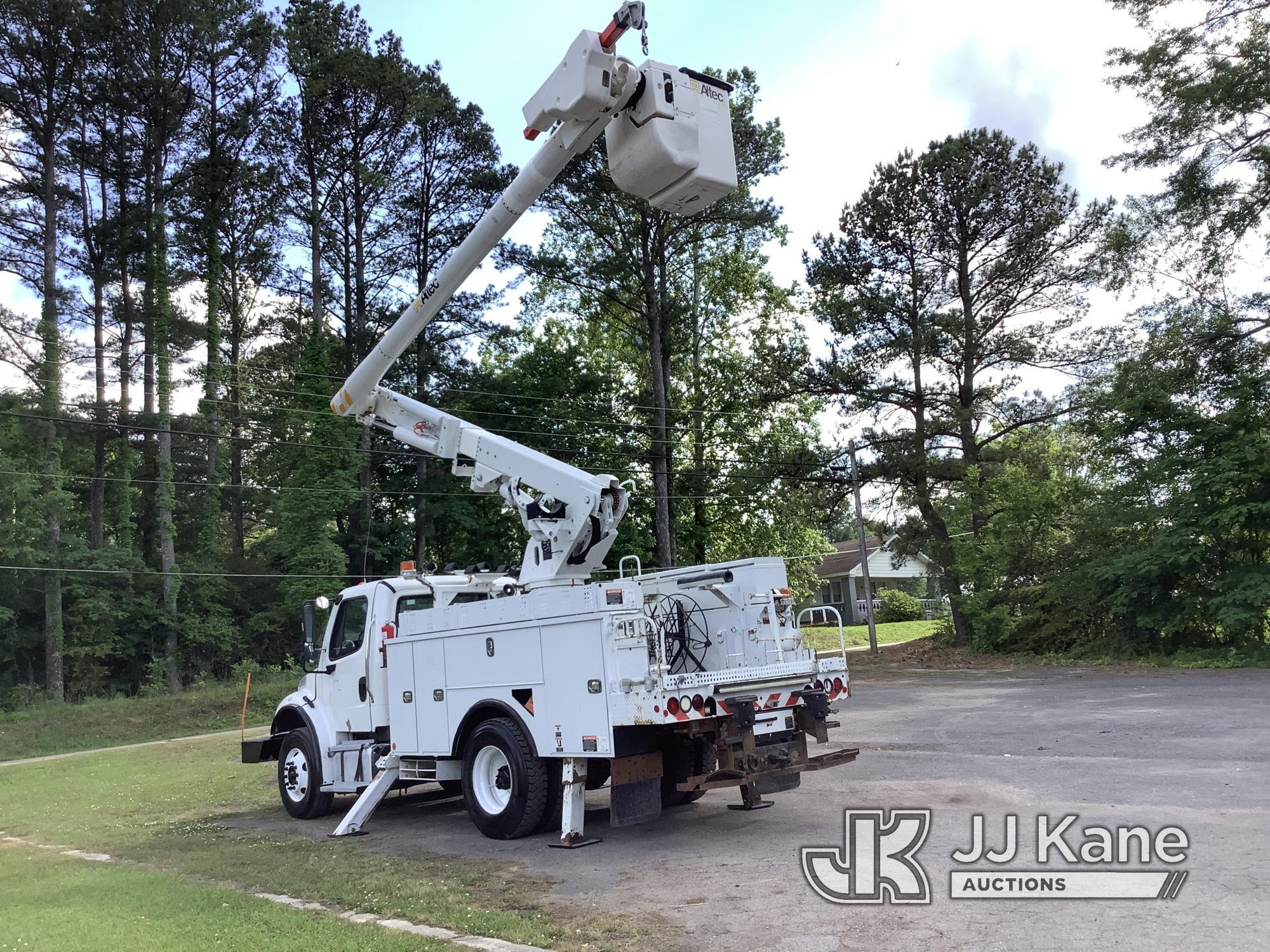 (Graysville, AL) Altec L42M, Over-Center Material Handling Bucket Truck center mounted on 2017 Freig