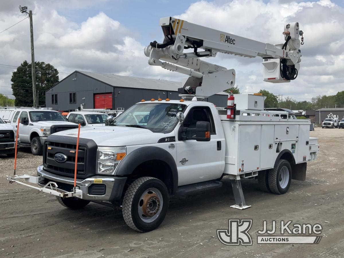 (Charlotte, NC) Altec AT40-MH, Articulating & Telescopic Material Handling Bucket Truck mounted behi