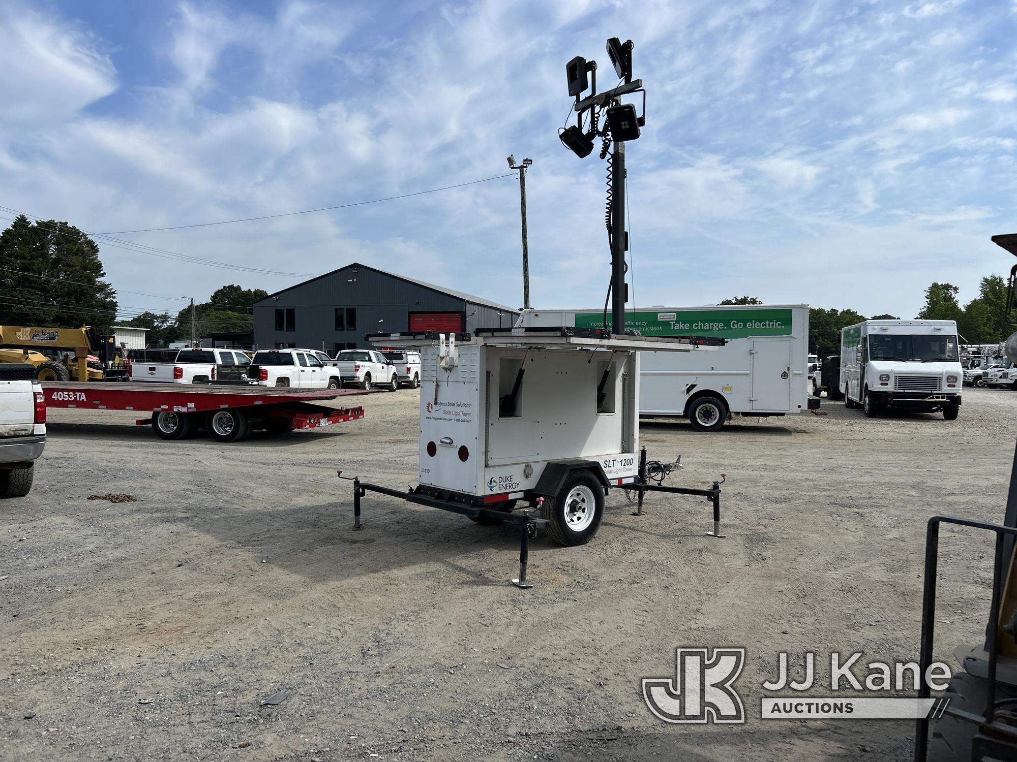 (Charlotte, NC) 2014 Progress Solar Solutions SLT 1200 Portable Light Tower Duke Unit) (Runs, Lights