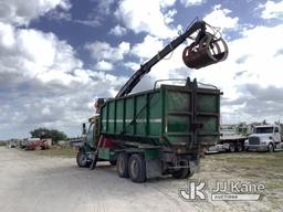 (Westlake, FL) Prentice 2124 BC, Telescopic Grappleboom/Log Loader Crane mounted behind cab on 2008