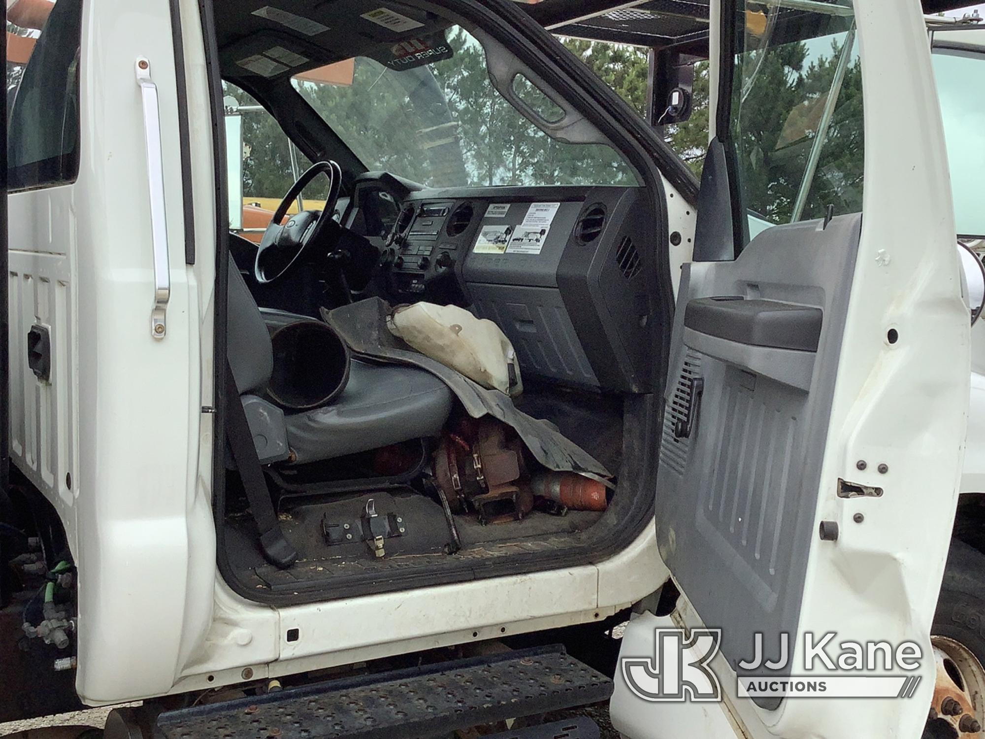 (Villa Rica, GA) Terex XT60/70, Over-Center Elevator Bucket Truck rear mounted on 2011 Ford F750 Fla
