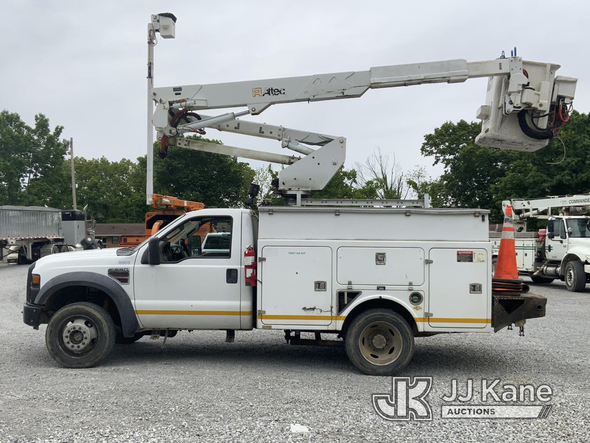 (New Tazewell, TN) Altec AT37G, Articulating & Telescopic Bucket Truck mounted behind cab on 2009 Fo