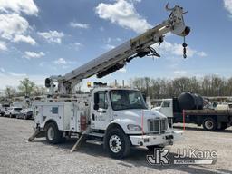 (Verona, KY) Altec DM47-TR, Digger Derrick rear mounted on 2011 Freightliner M2 106 Utility Truck Ru