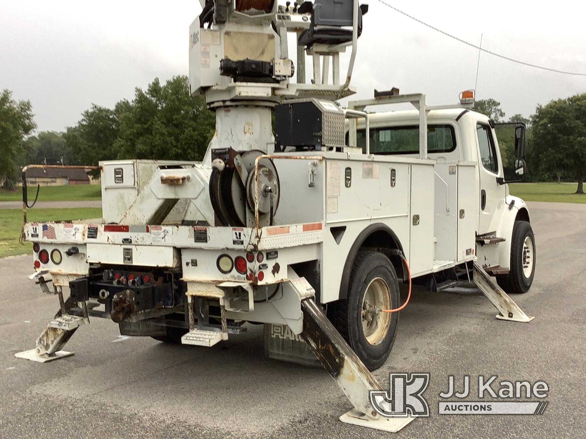 (Ocala, FL) Altec DM47-TR, Digger Derrick rear mounted on 2014 Freightliner M2 106 Utility Truck, El