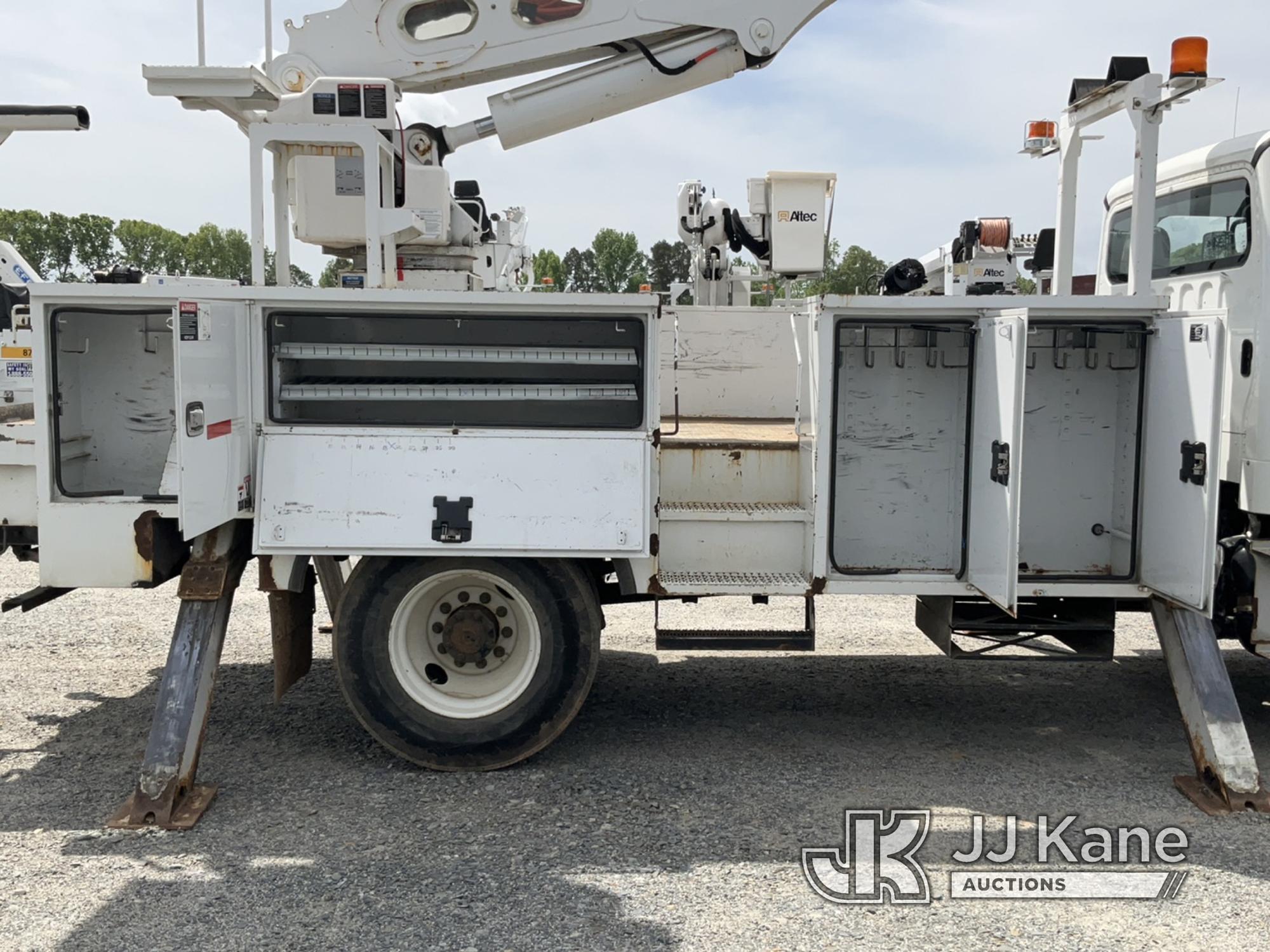 (China Grove, NC) Altec AA55, Material Handling Bucket Truck rear mounted on 2017 Freightliner M2 10