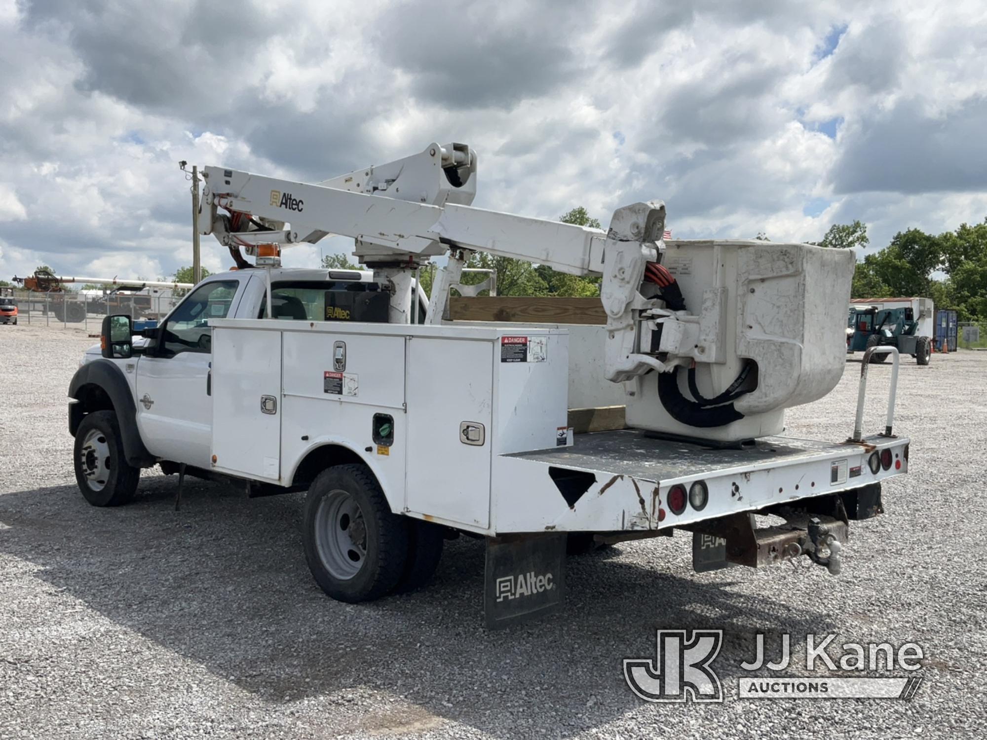 (Verona, KY) Altec AT37G, Articulating & Telescopic Bucket Truck mounted behind cab on 2016 Ford F55