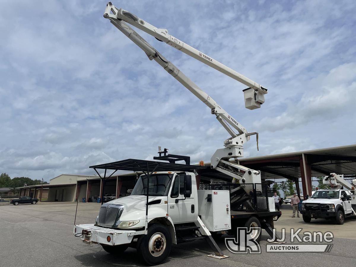 (Jackson, AL) Terex/HiRanger XT60/70, Over-Center Elevator Bucket Truck rear mounted on 2008 Interna