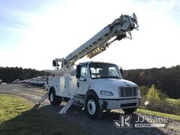 (Mount Airy, NC) Altec DM47B-TR, Digger Derrick rear mounted on 2015 Freightliner M2 106 Utility Tru