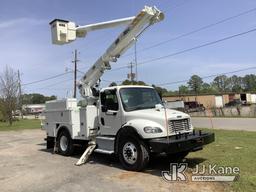 (Graysville, AL) Altec L42M, Over-Center Material Handling Bucket mounted behind cab on 2017 Freight