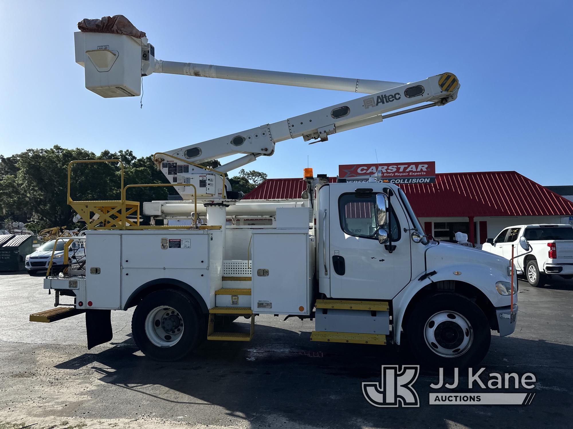 (Ocala, FL) Altec L42A, Over-Center Bucket Truck center mounted on 2013 Freightliner M2 106 Utility