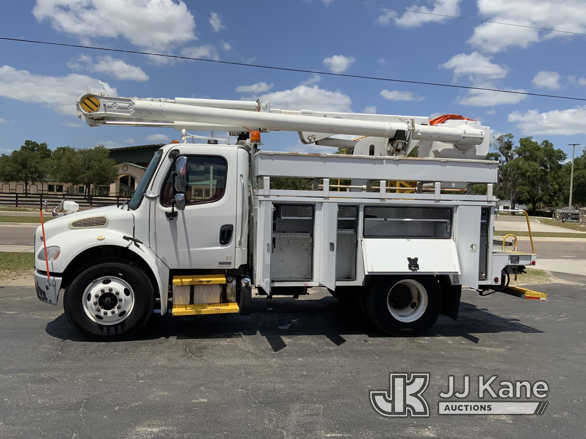 (Ocala, FL) Altec L42A, Over-Center Bucket Truck center mounted on 2012 Freightliner M2 106 Utility