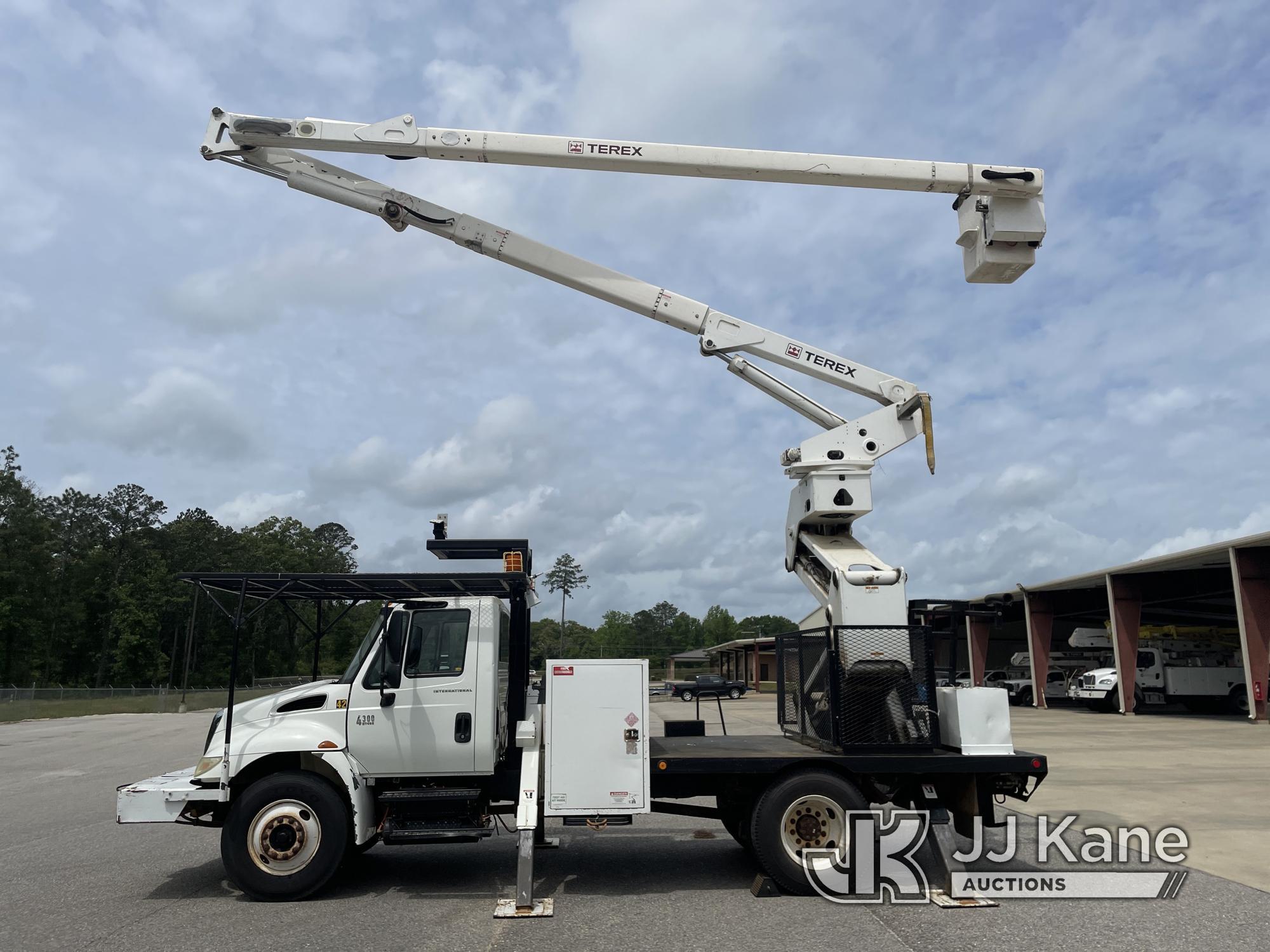 (Jackson, AL) Terex/HiRanger XT60/70, Over-Center Elevator Bucket Truck rear mounted on 2008 Interna