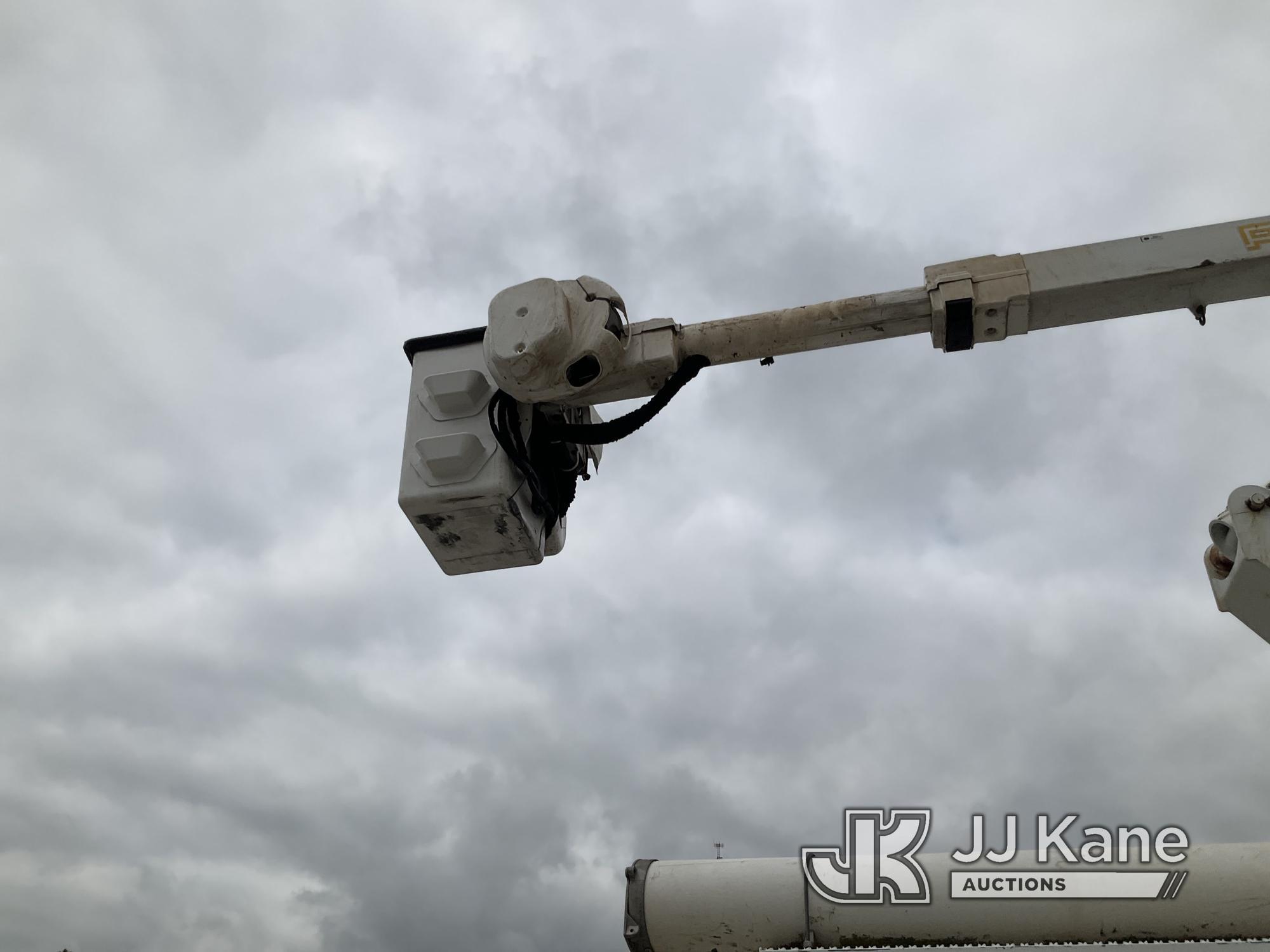 (Villa Rica, GA) Altec TA45M, Articulating & Telescopic Material Handling Bucket Truck mounted behin