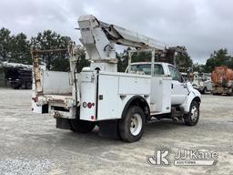 (Villa Rica, GA) Altec AP36, Non-Insulated Cable Placing Bucket rear mounted on 2000 Ford F650 Utili