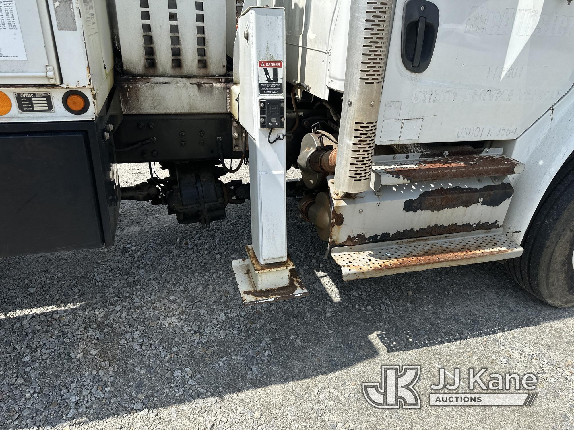 (Villa Rica, GA) Altec LRV-60E70, Over-Center Elevator Bucket Truck rear mounted on 2013 Freightline