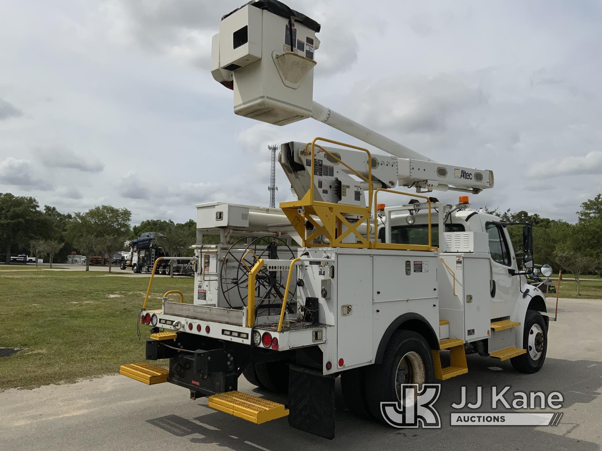 (Ocala, FL) Altec L42A, Over-Center Bucket Truck center mounted on 2014 Freightliner M2 106 Utility