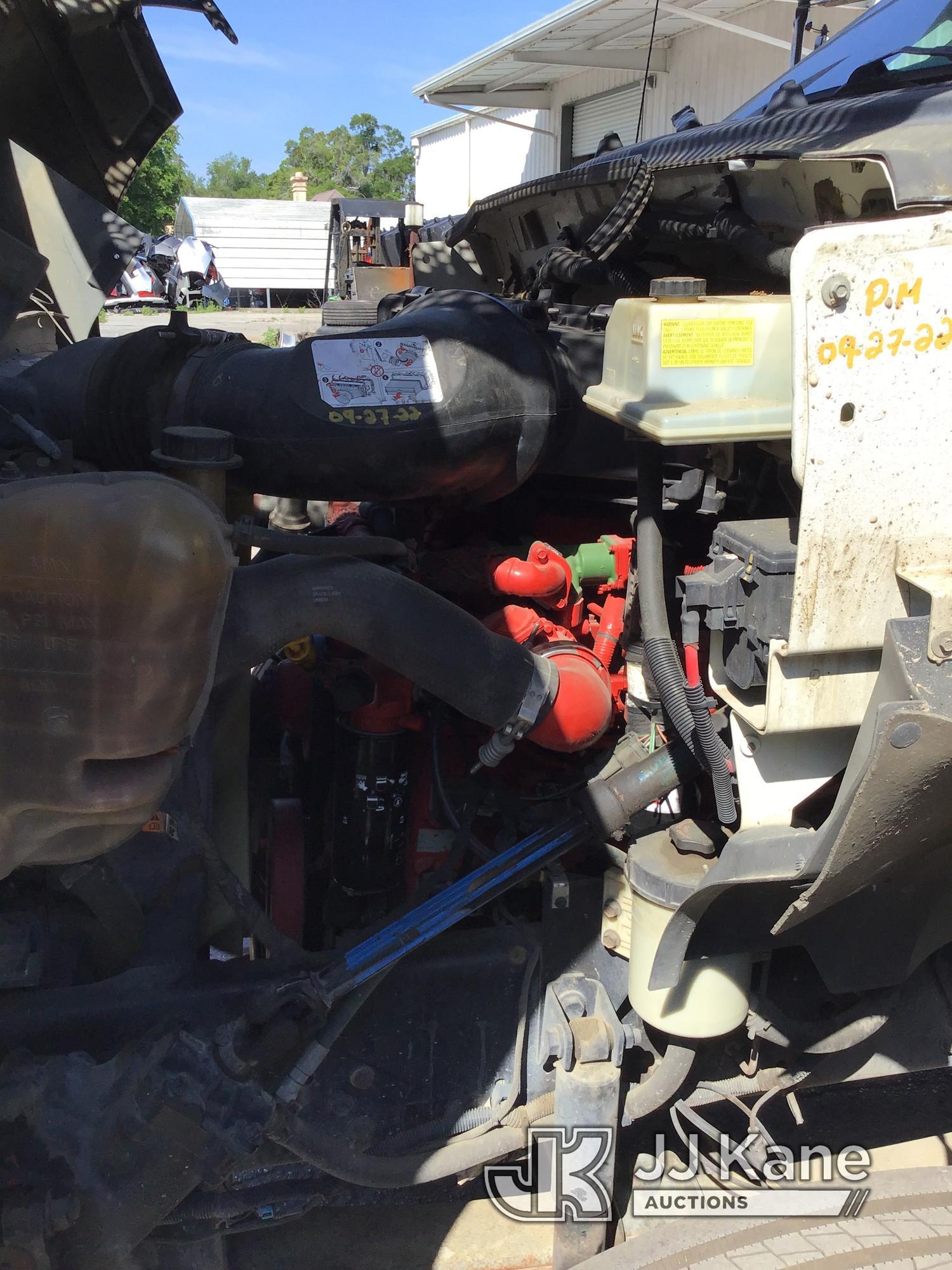 (Ocala, FL) Altec LR756, Over-Center Bucket Truck mounted behind cab on 2013 Ford F750 Chipper Dump