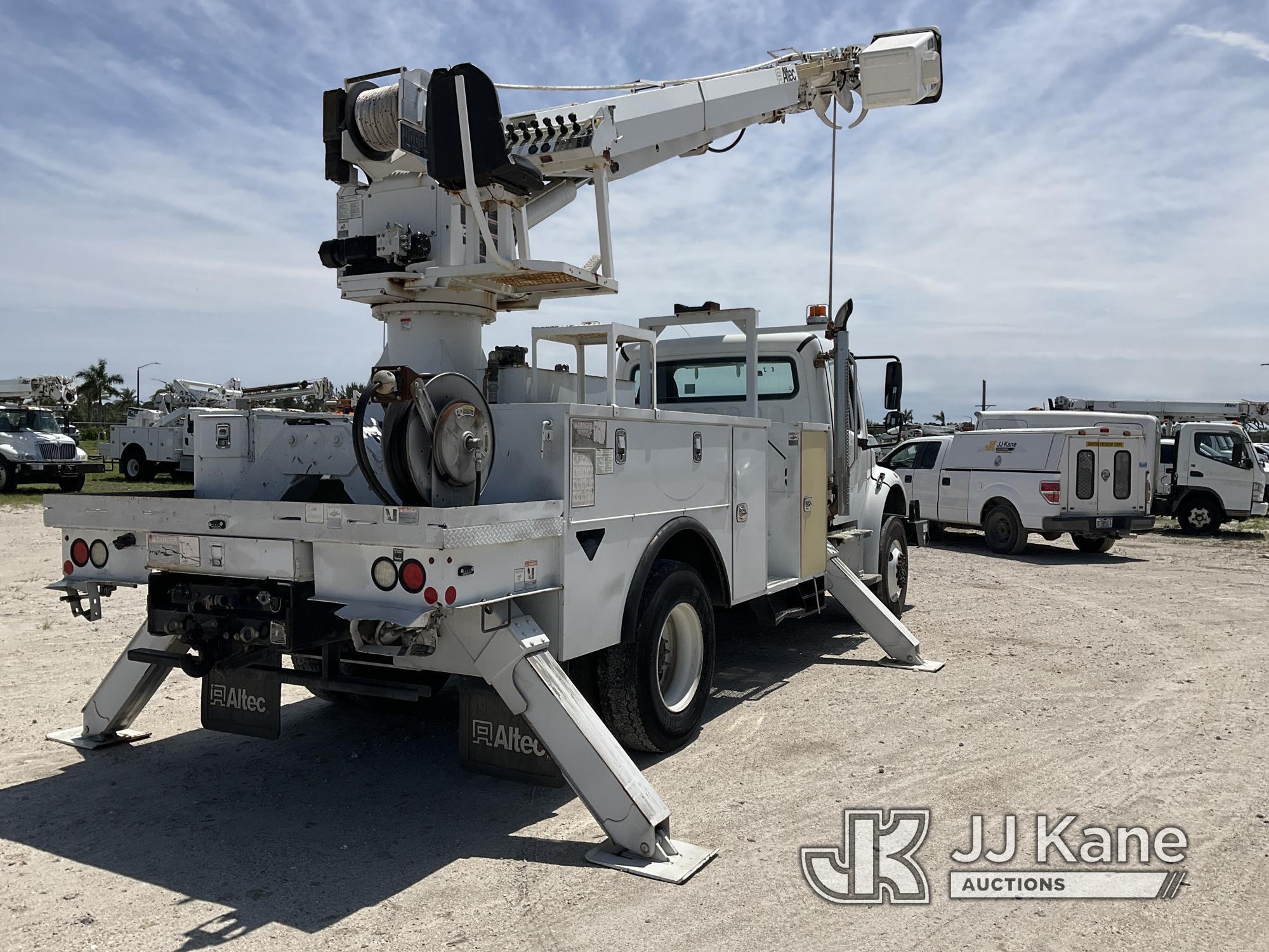 (Westlake, FL) Altec DM47B-TR, Digger Derrick rear mounted on 2016 Freightliner M2 106 4x4 Utility T