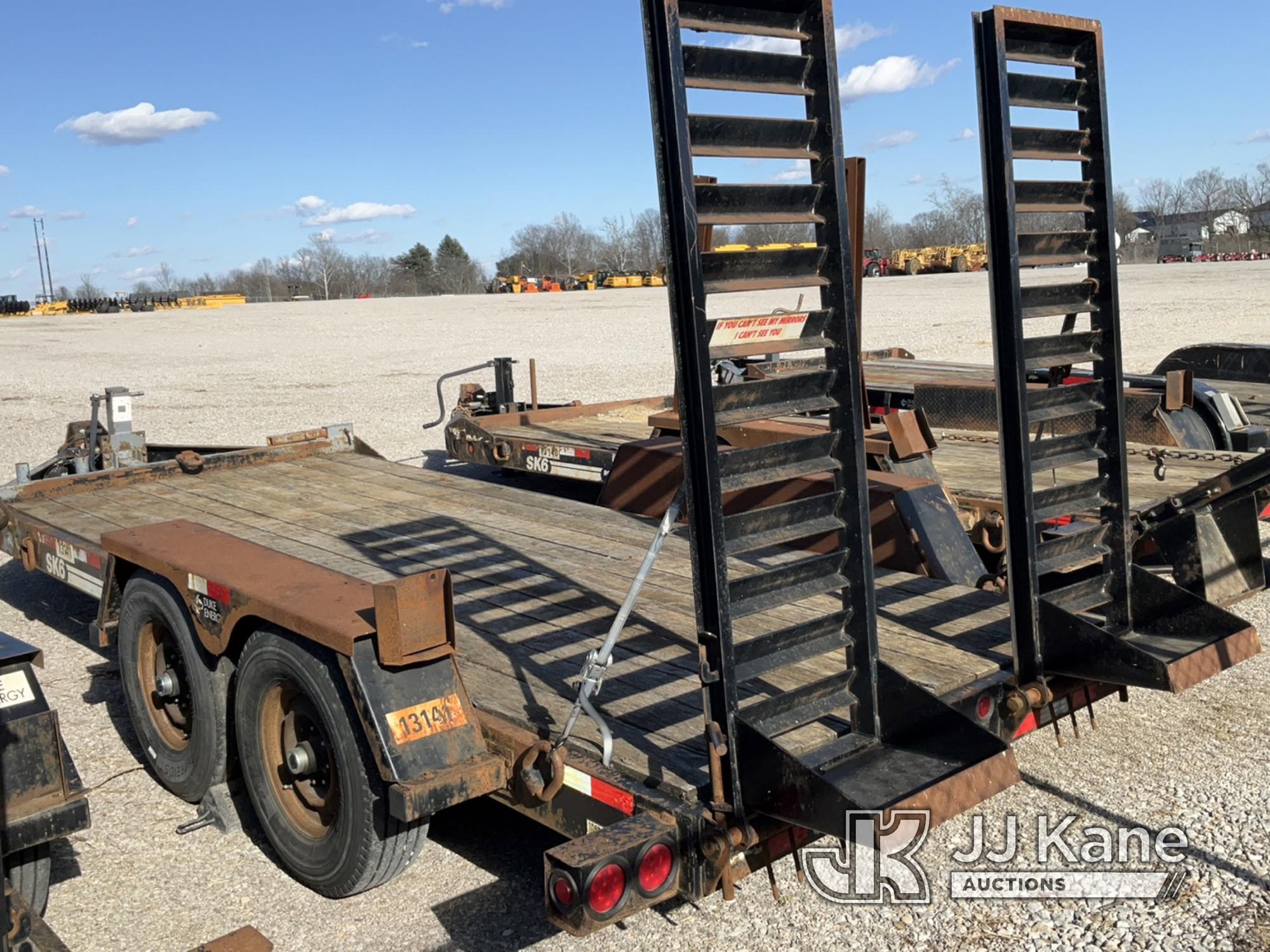 (Verona, KY) 2011 Eager Beaver SK6-WT3360 T/A Tagalong Equipment Trailer Rust Damage) (Duke Unit