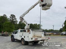 (Shelby, NC) Altec AT37G, Articulating & Telescopic Bucket Truck mounted behind cab on 2014 Ford F55
