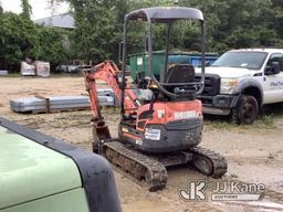 (Pensacola, FL) 2014 Kubota U17 Mini Hydraulic Excavator Runs, Moves & Operates) (Jump To Start, Una