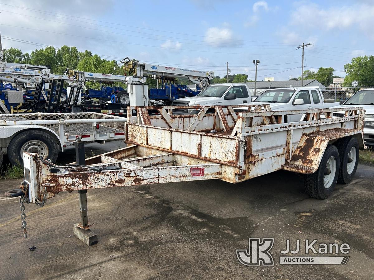 (Conway, AR) 1992 Arkansas Trailer T/A Reel/Material Trailer 7-Way Round RV Trailer Plug, Pins Missi