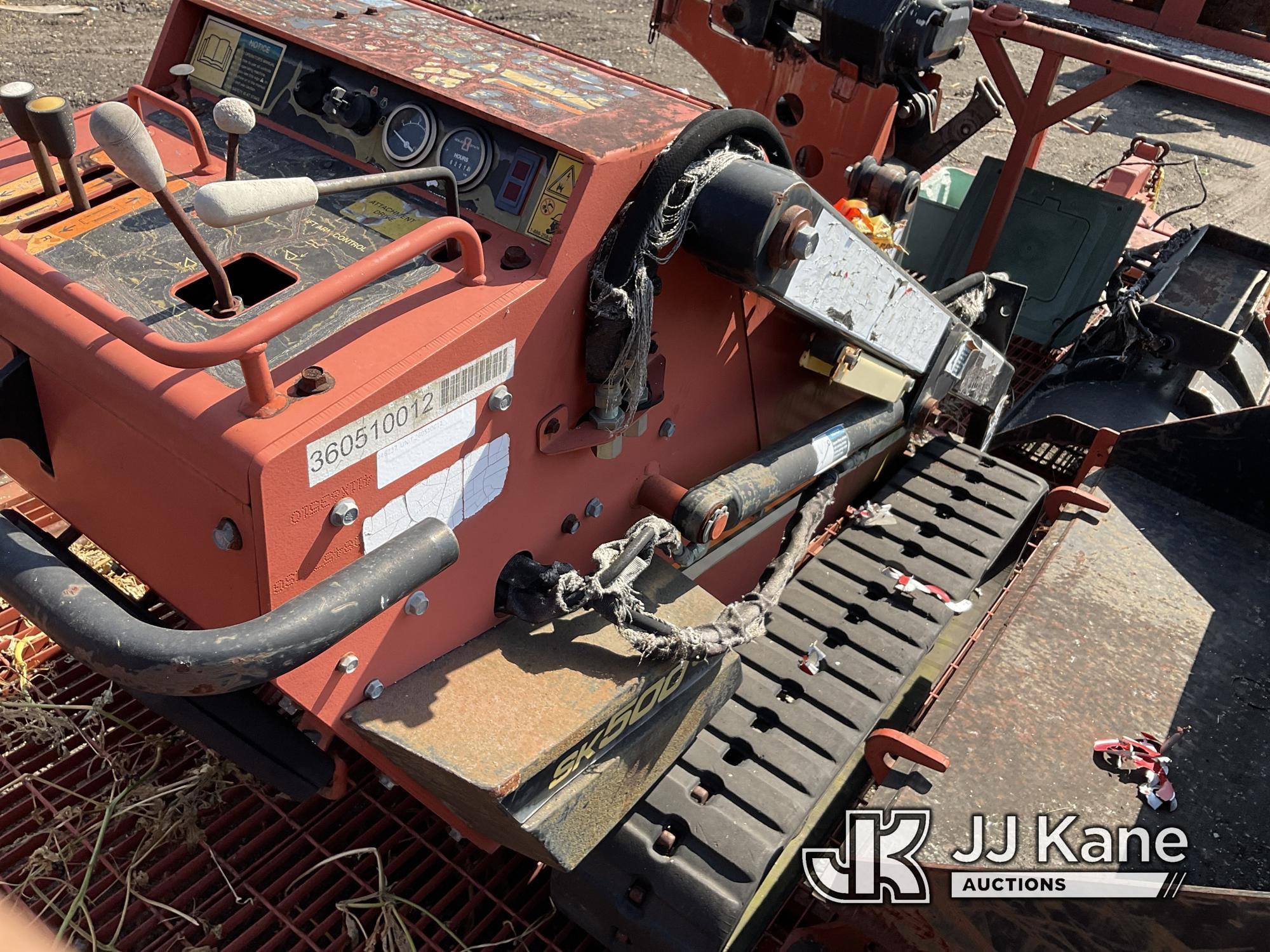 (Tampa, FL) 2005 Ditch Witch SK500 Walk-Behind Crawler Trencher Not Running, Condition Unknown