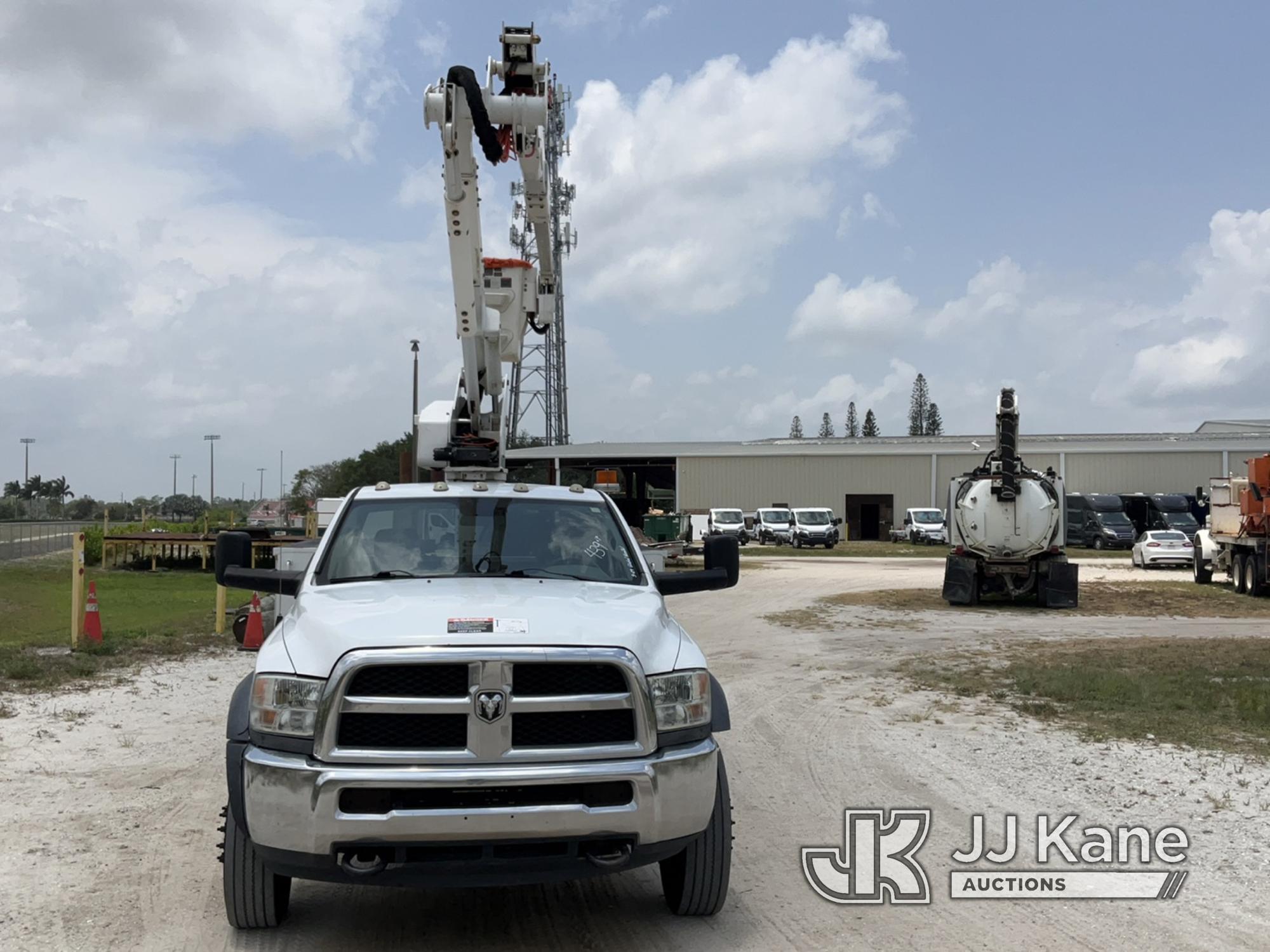 (Westlake, FL) Altec AT40G, Articulating & Telescopic Bucket Truck mounted behind cab on 2015 RAM 55