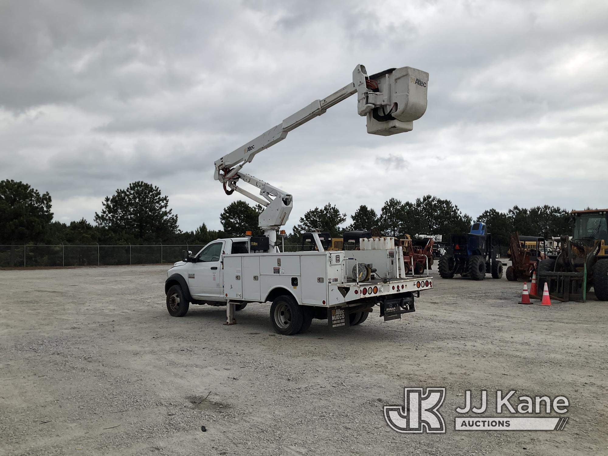 (Villa Rica, GA) Altec AT37G, Articulating & Telescopic Bucket Truck mounted behind cab on 2013 Ram