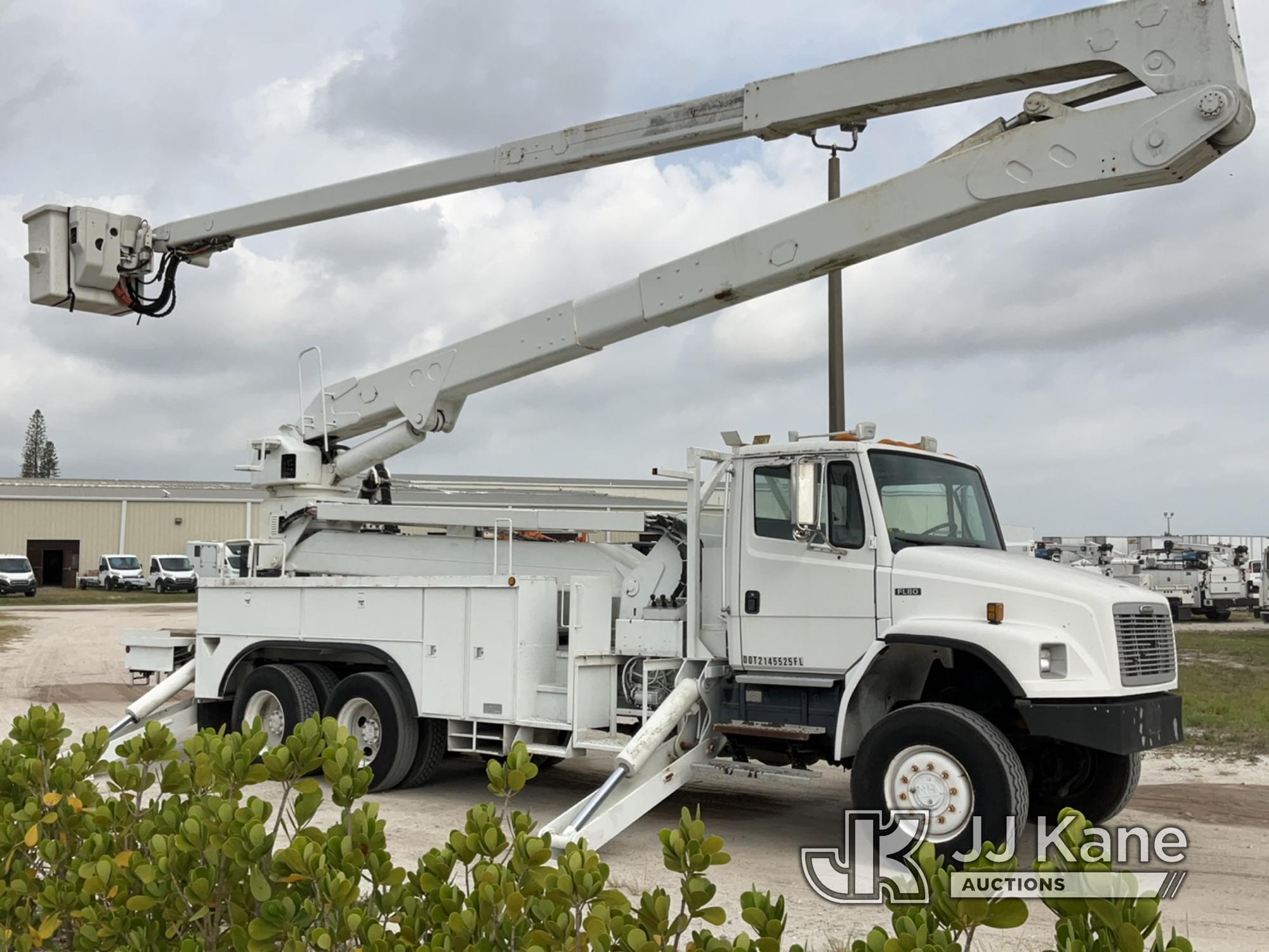 (Westlake, FL) Altec A77-TE93, Articulating & Telescopic Material Handling Elevator Bucket Truck rea