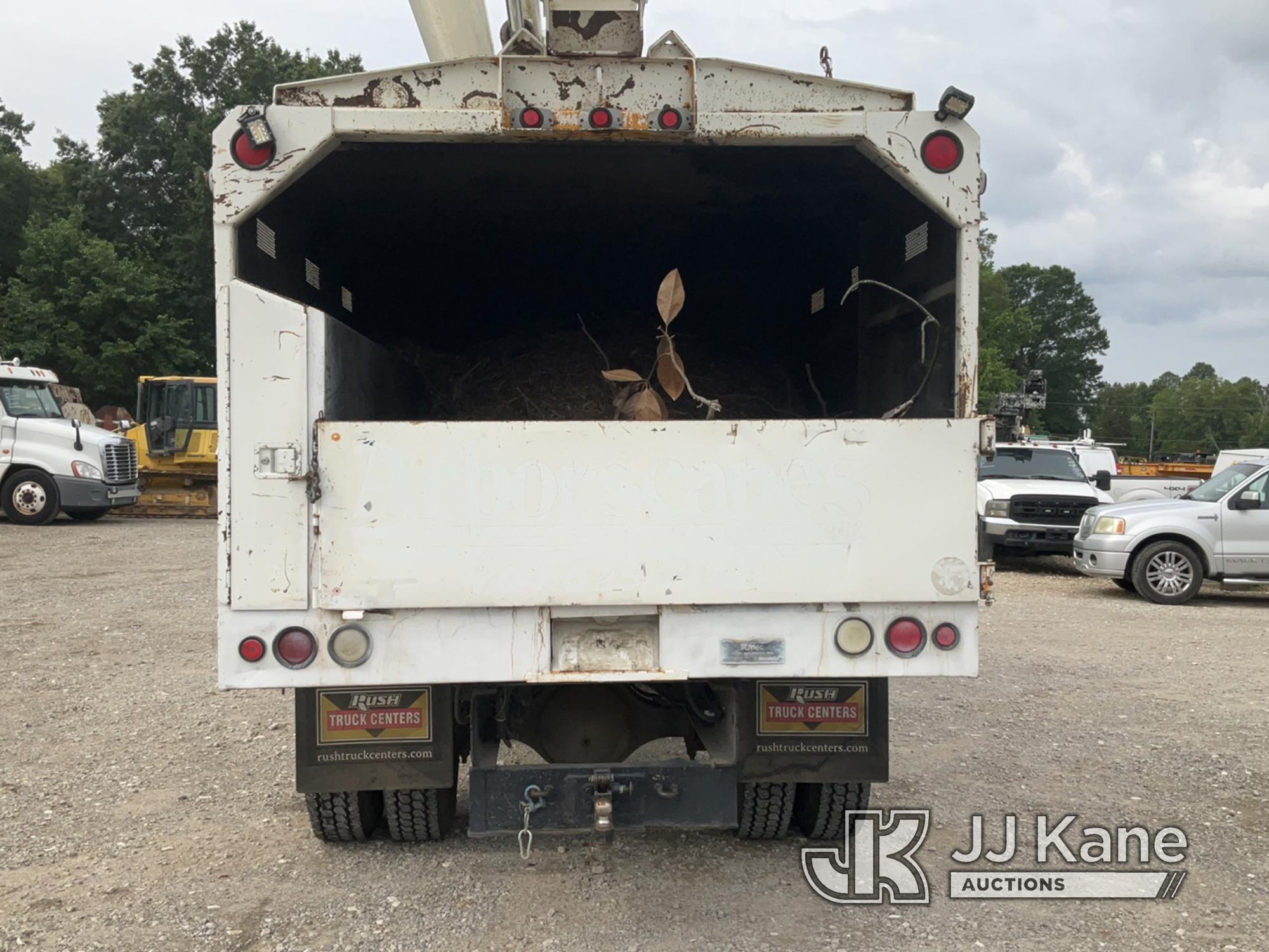 (Charlotte, NC) Altec LRV-55, Over-Center Bucket mounted behind cab on 2001 International 4700 Chipp