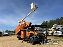 (Byram, MS) Altec LR756, Over-Center Bucket Truck mounted behind cab on 2013 Ford F750 Chipper Dump