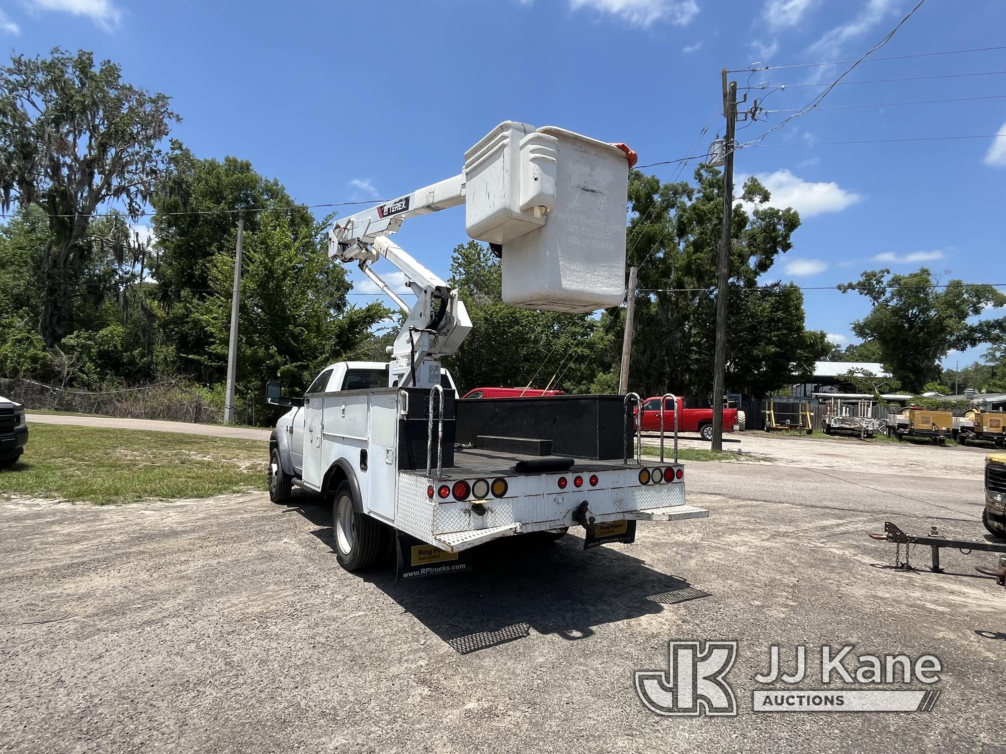 (Tampa, FL) HiRanger LT38, Articulating & Telescopic Bucket Truck mounted behind cab on 2012 Dodge 5