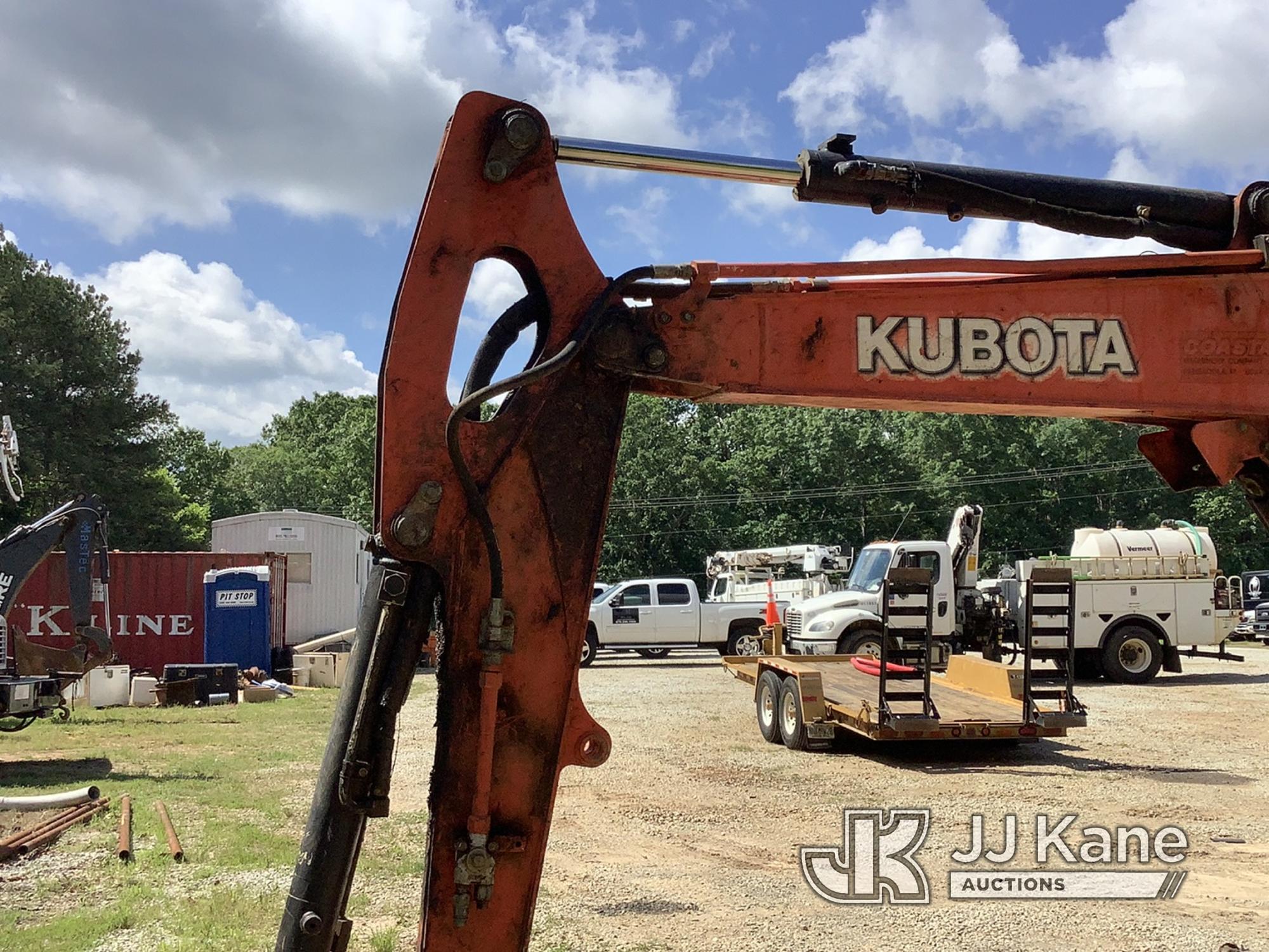 (Douglasville, GA) 2016 Kubota KX040-4 Mini Hydraulic Excavator Runs, Moves & Operates) (Low On Powe