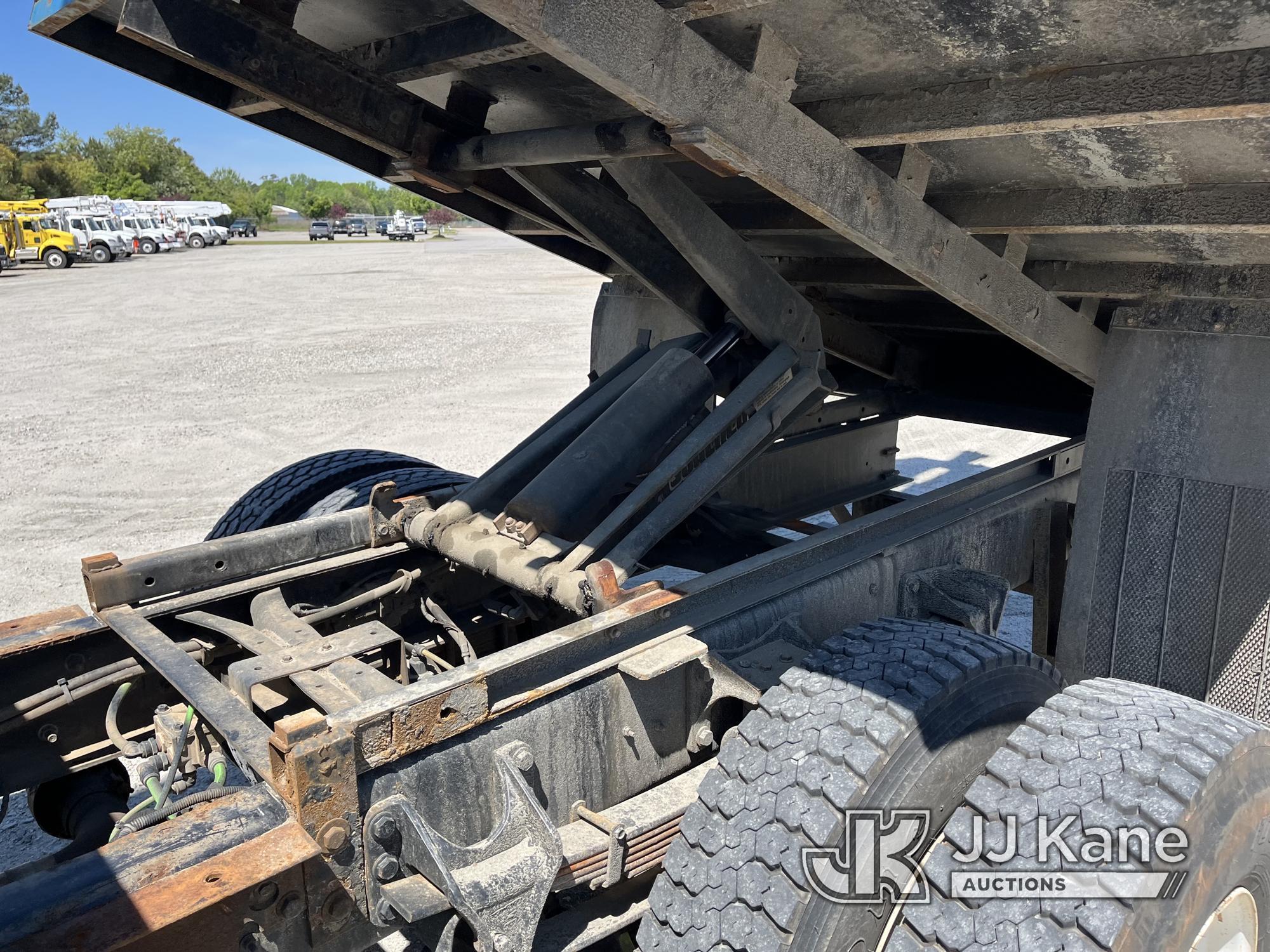 (Chester, VA) Terex XT55, Over-Center Bucket Truck mounted behind cab on 2012 Ford F750 Chipper Dump