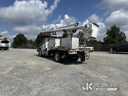 (Villa Rica, GA) Altec LRV-60E70, Over-Center Elevator Bucket Truck rear mounted on 2013 Freightline