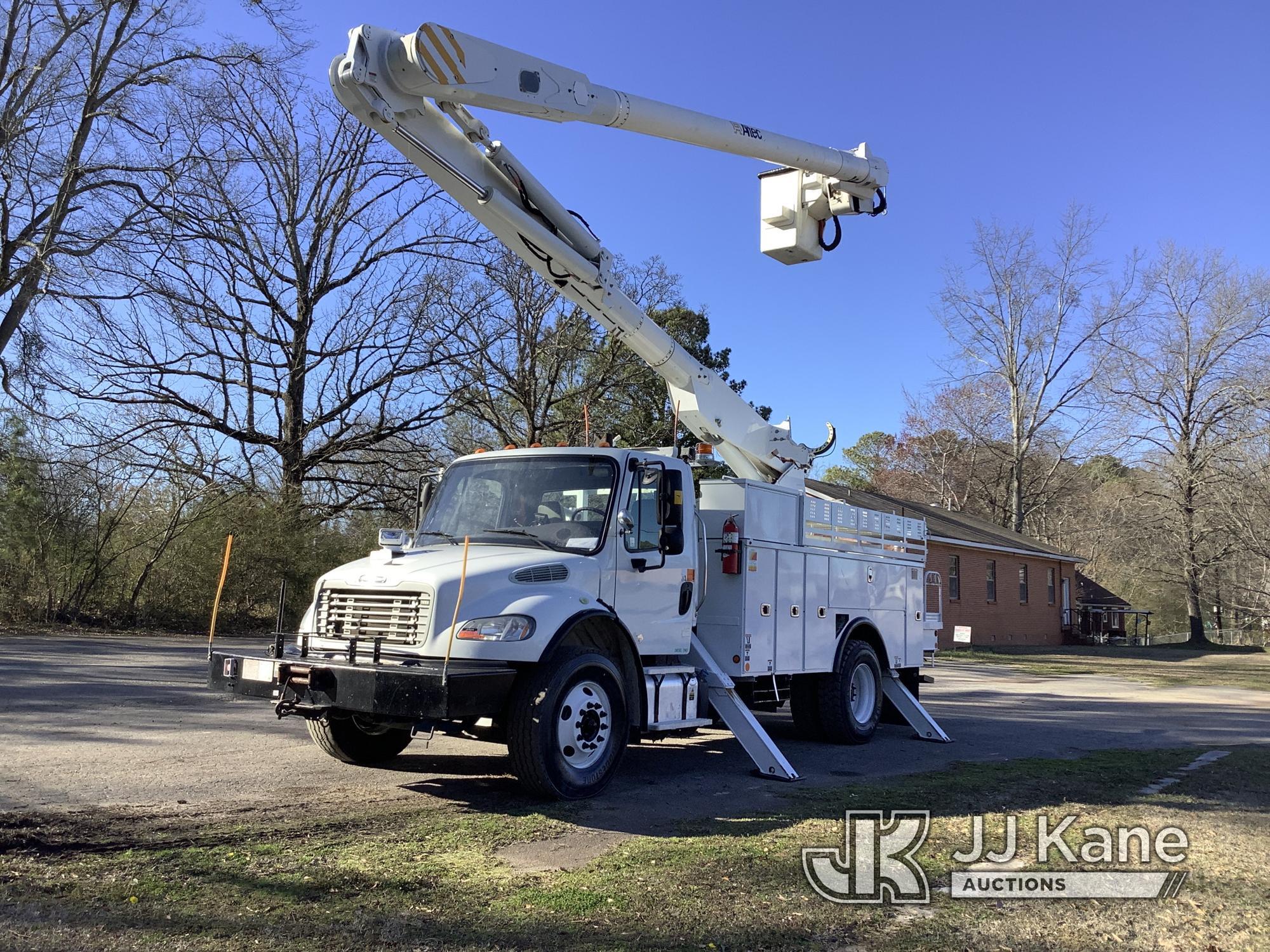 (Graysville, AL) Altec AM855, Over-Center Material Handling Bucket Truck rear mounted on 2016 Freigh